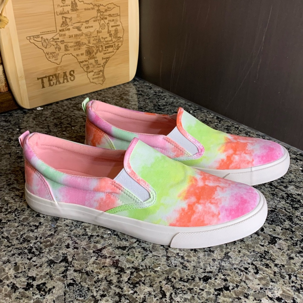 Sugar Flicker Tie Dye Memory Foam Sneakers Size 9 1/2 New